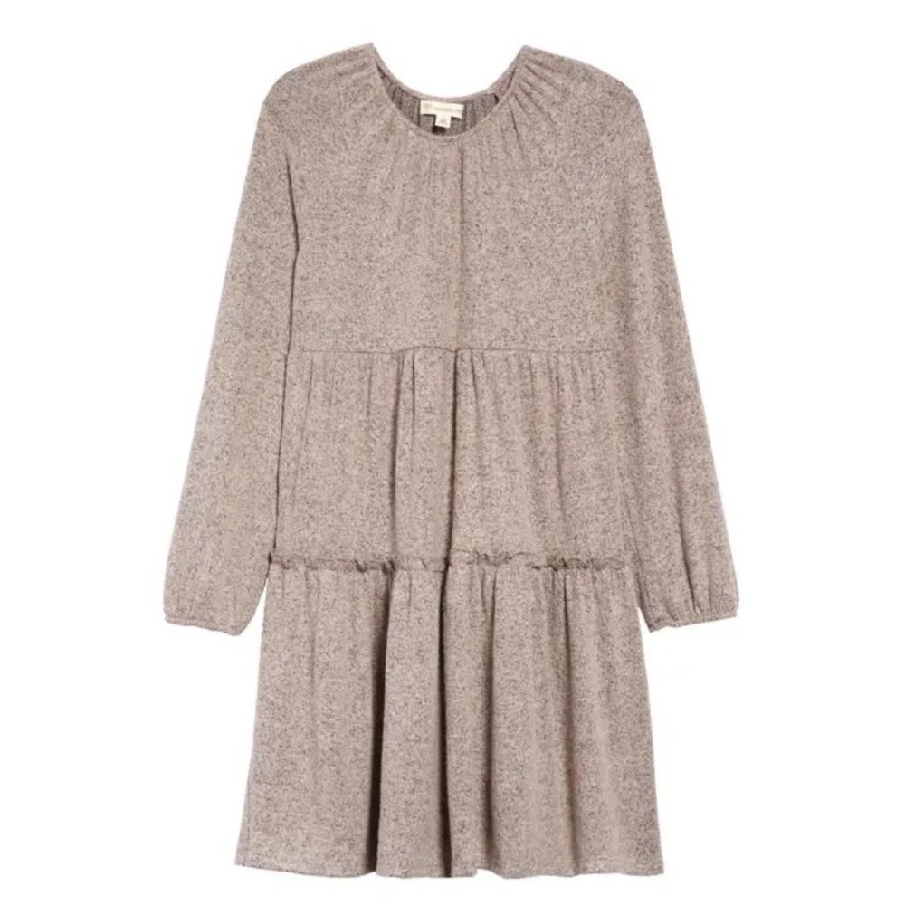 Girl's Tucker + Tate Kids' Long Sleeve Tiered Dress